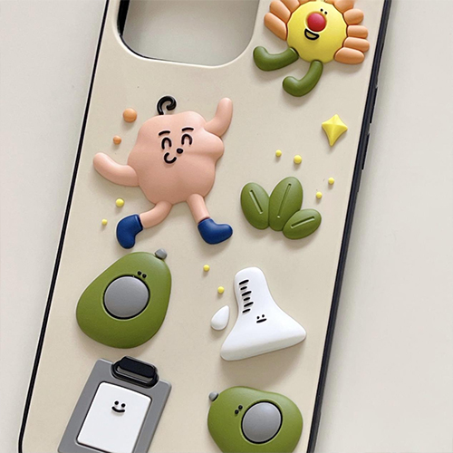 Trójwymiarowy futerał na telefon komórkowy z kreskówek